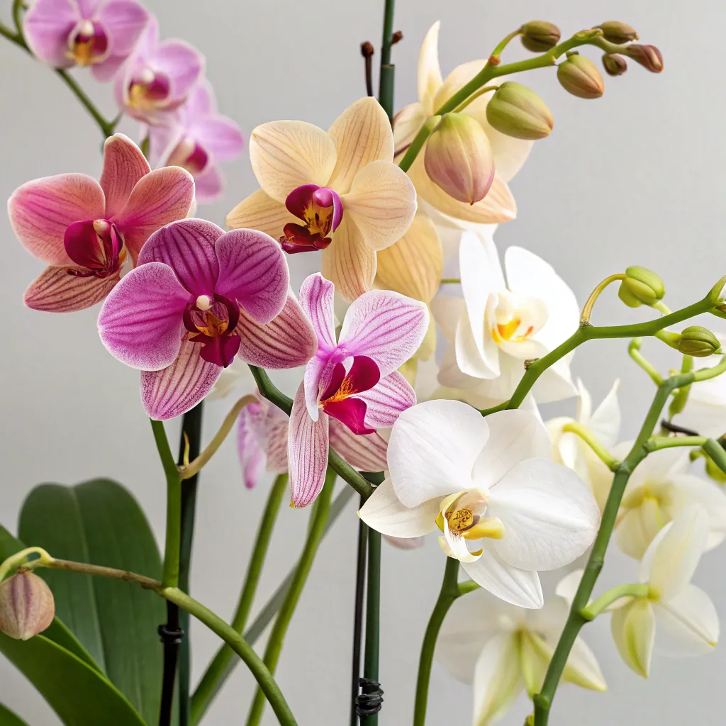 Various types of orchids