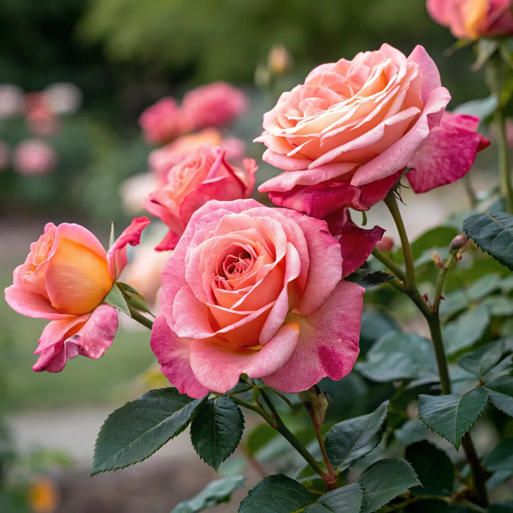 Beautiful blooming roses
